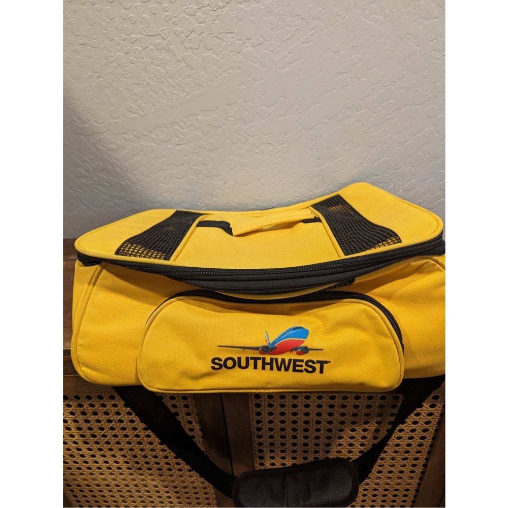 Southwest Airlines pet carrier bright yellow